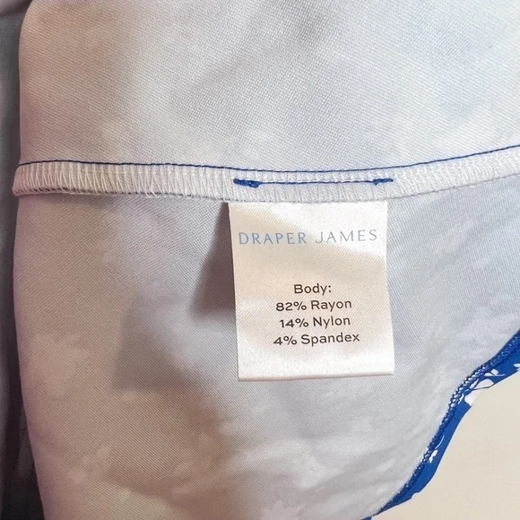 Draper James Ponte Sheath Dress Blue Floral NWT - Picture 6 of 7